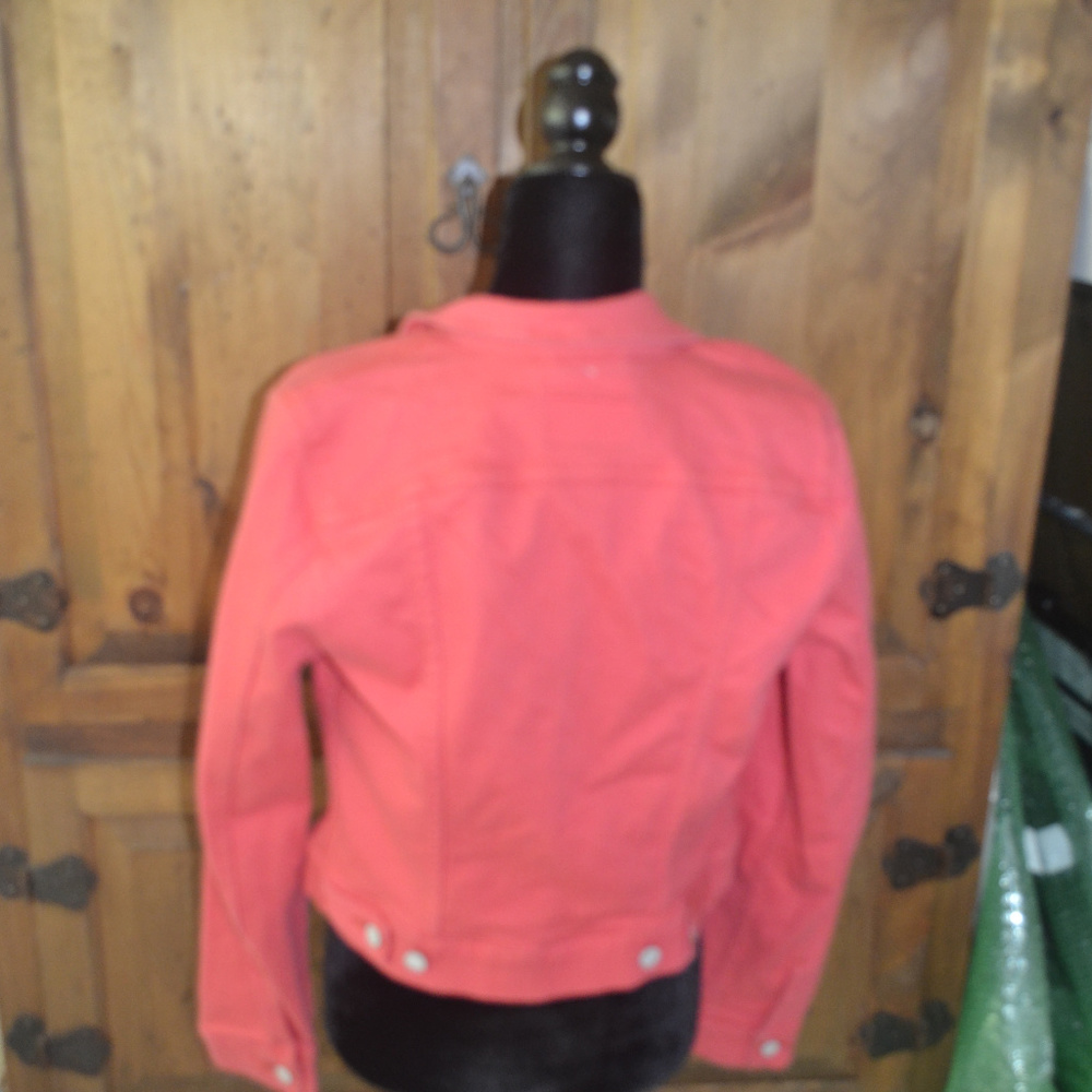 Levi Denim Jacket Size L Coral